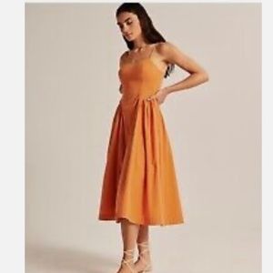 Abercrombie Dropped Waist Corset Midi